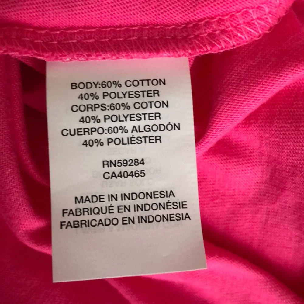 The Children's Place Top Girls Size Large 10/12 Hot Pink Cold Shoulder Shirt NWT